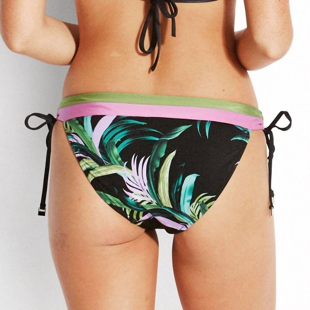 NEW SEAFOLLY las palmas banded tie hipster in black - Picture 3 of 3